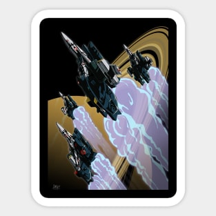 Asplenia Studios: Skull Squadron over Saturn Sticker